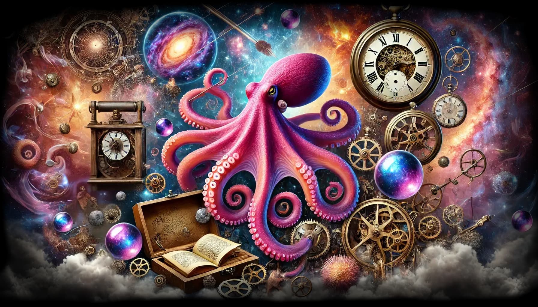 Trippy octopus banner